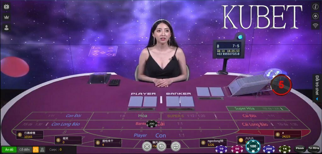 Bàn cược Baccarat nhà cái Ku casino