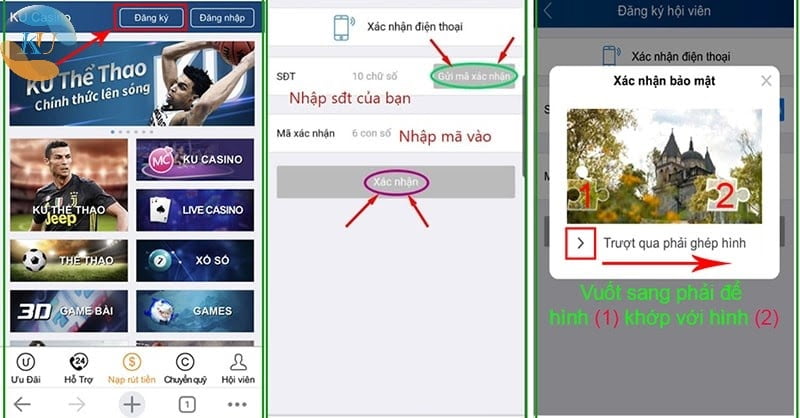 Hướng dẫn tạo tài khoản Kubet